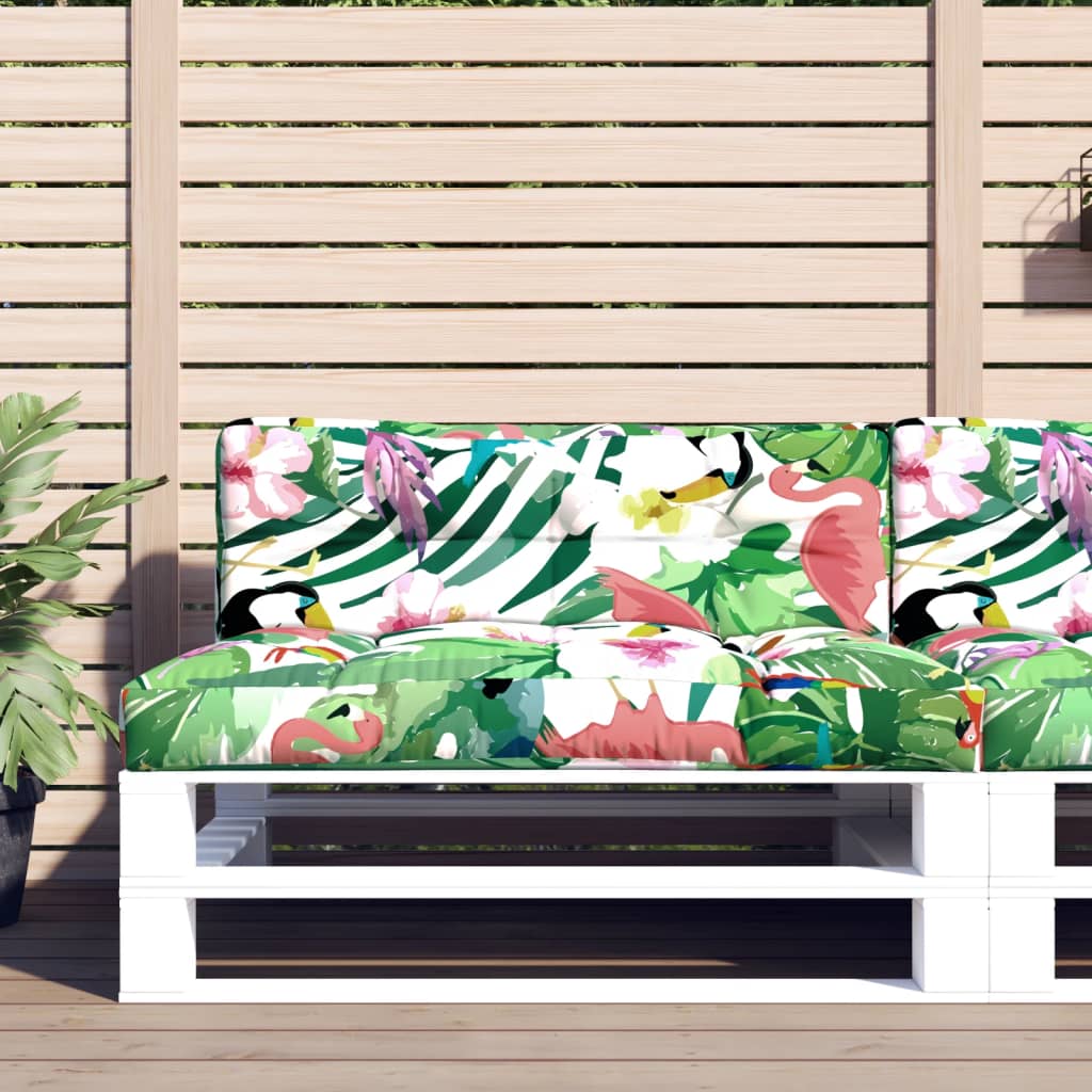 Cuscini da pallet Vidaxl 2 ST Fabric multi -colorato