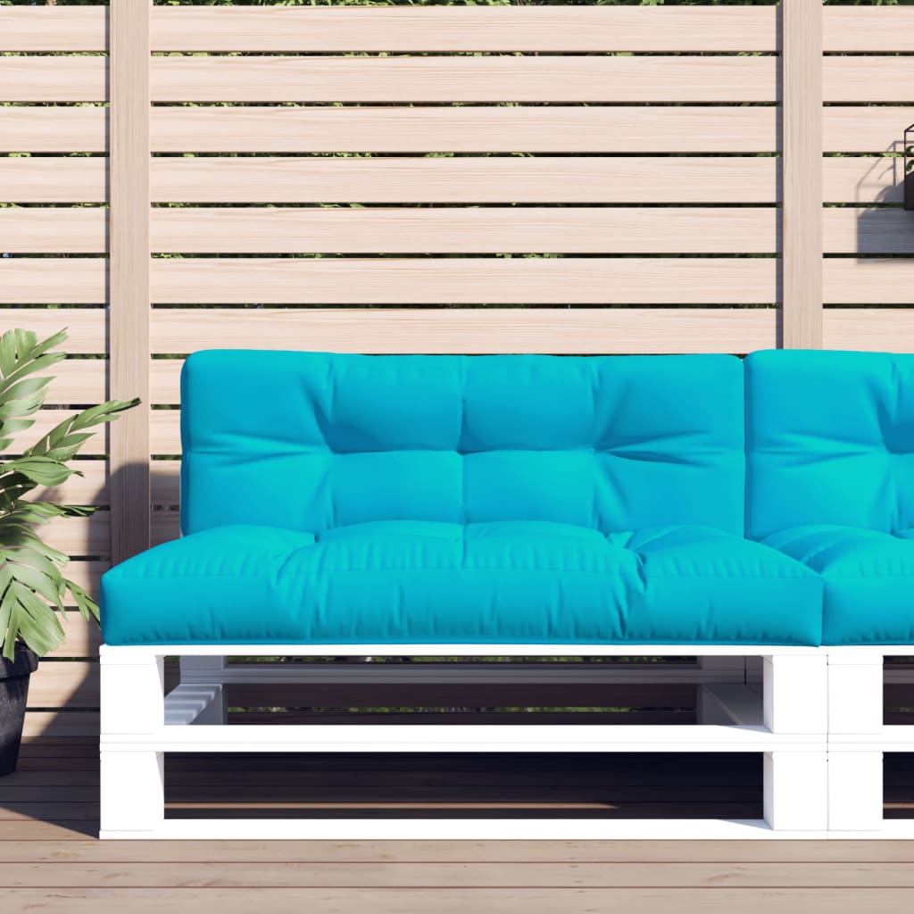Vidaxl Pallet Cushions 2 St Fabric Turquoise