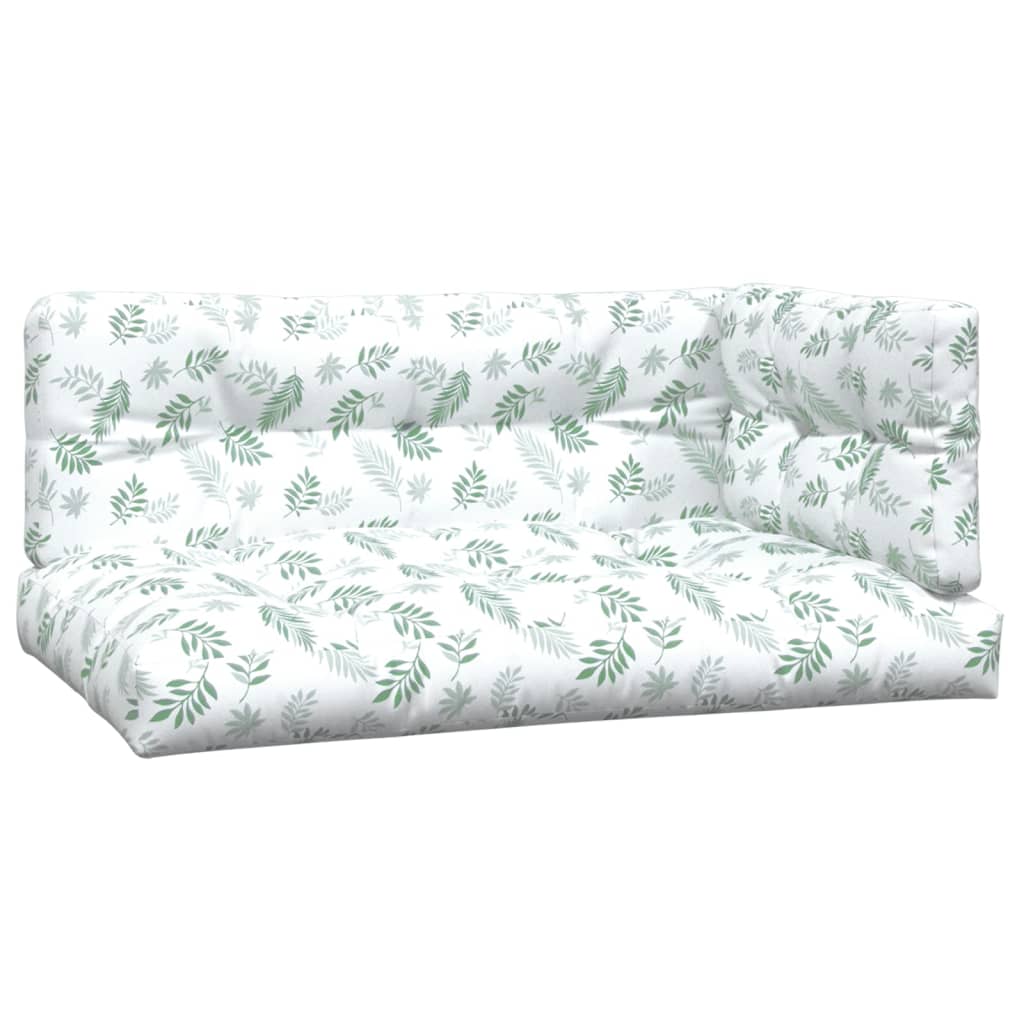 Vidaxl Pallet Cushions 3 ST Foglia tessuto