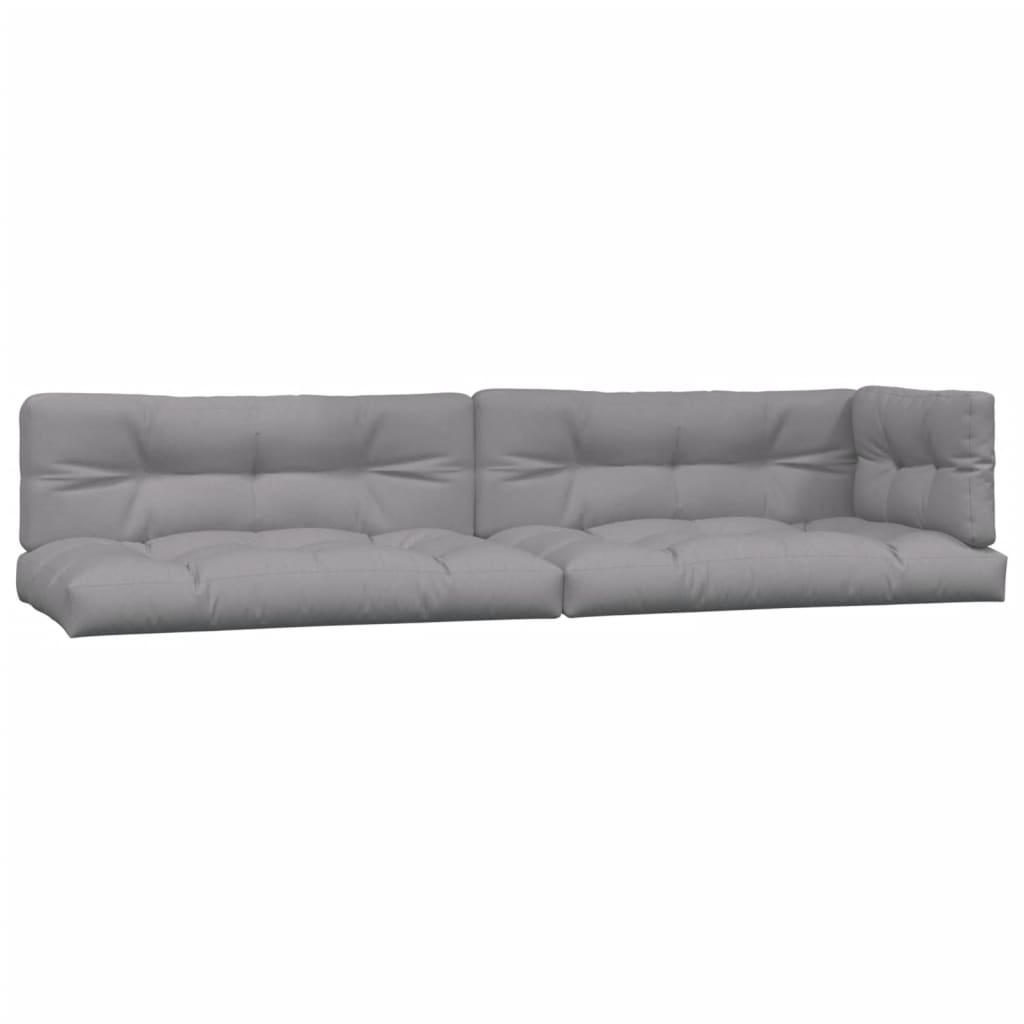 Cuscini per pallet VidaXL 5 pezzi in tessuto grigio