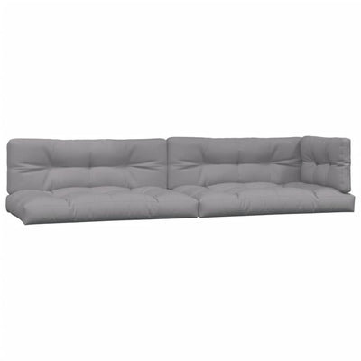 Cuscini per pallet VidaXL 5 pezzi in tessuto grigio
