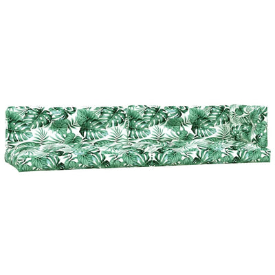 Cojines de paleta de Vidaxl patrón de hoja de tela