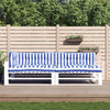 Cuscini da pallet Vidaxl 5 St a strisce bianche e blu