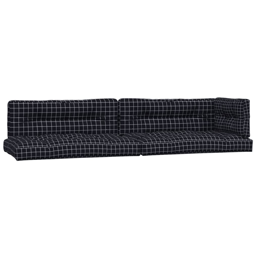 Vidaxl Pallet Cushions 5 Stedcase Modello tessuto nero