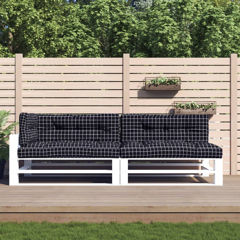 Vidaxl Pallet Cushions 5 Stedcase Modello tessuto nero