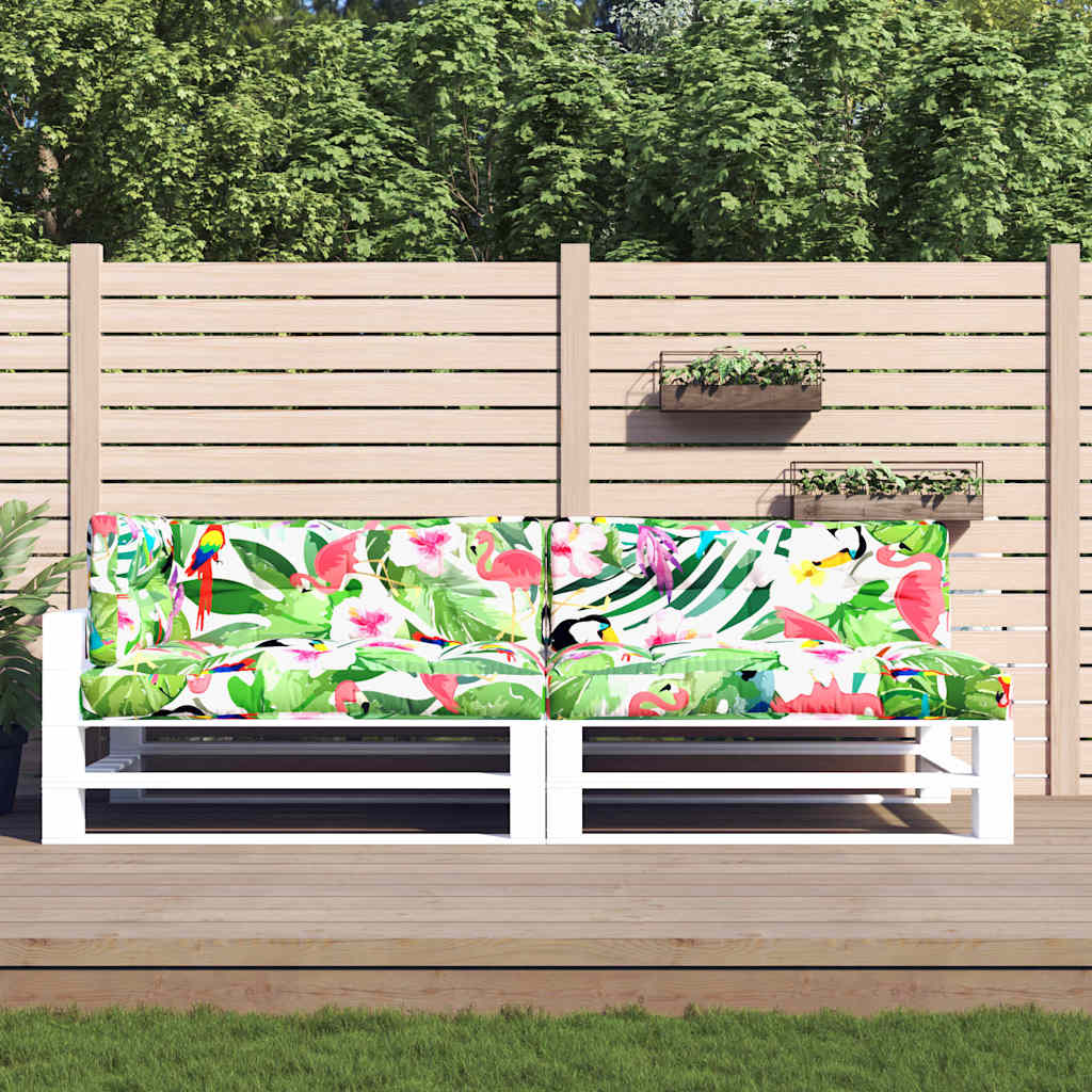 Cuscini di pallet Vidaxl 5 ST Fabric multi -colorato