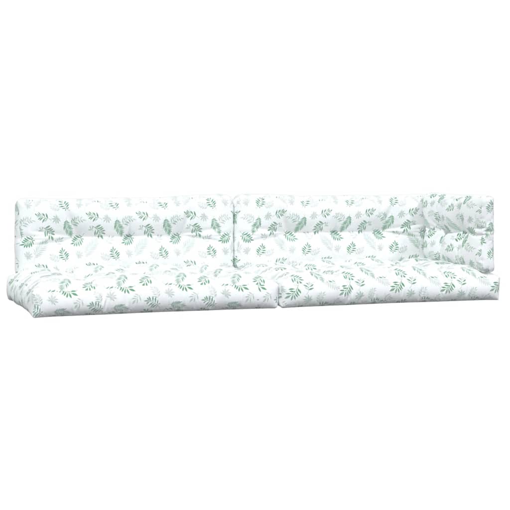 Cusiones de paleta Vidaxl 5 st Tabet de patrón de hoja
