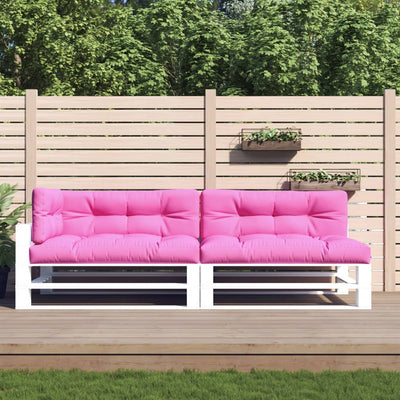 Cojines de paleta de Vidaxl 5 st de tela rosa