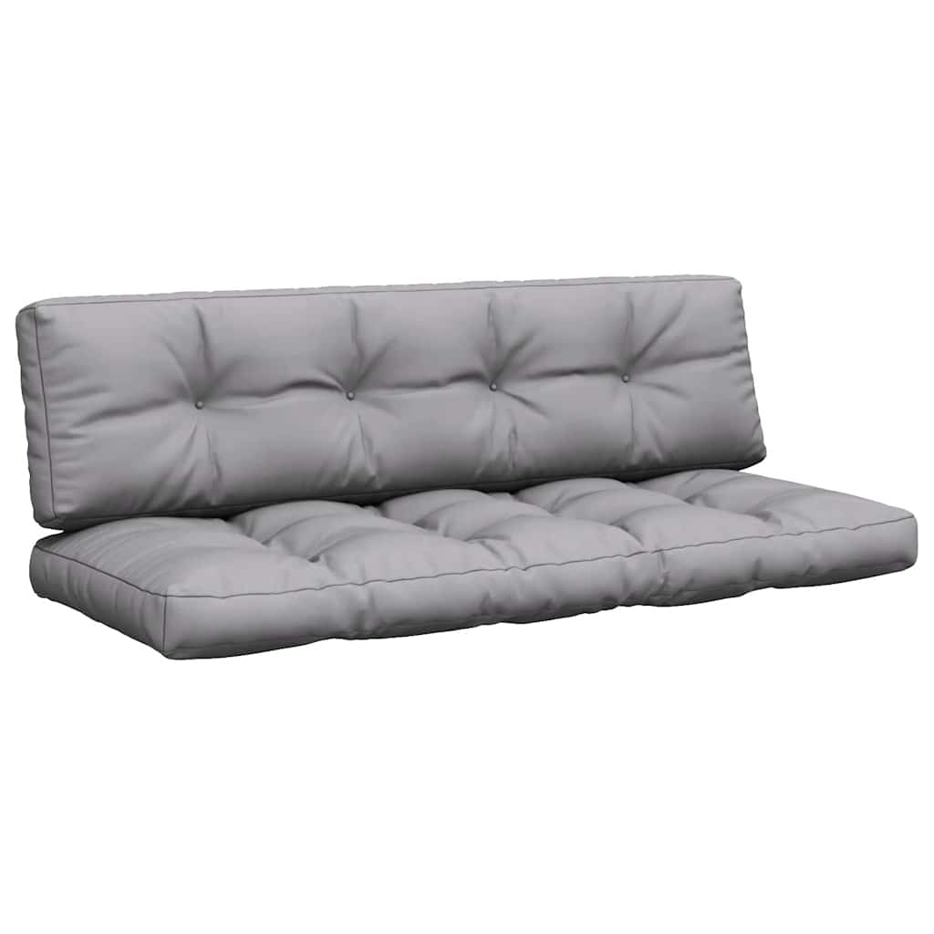 Cuscini da pallet Vidaxl 2 St tessuto grigio