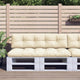 Cuscini per pallet VidaXL 2 pezzi in tessuto color crema