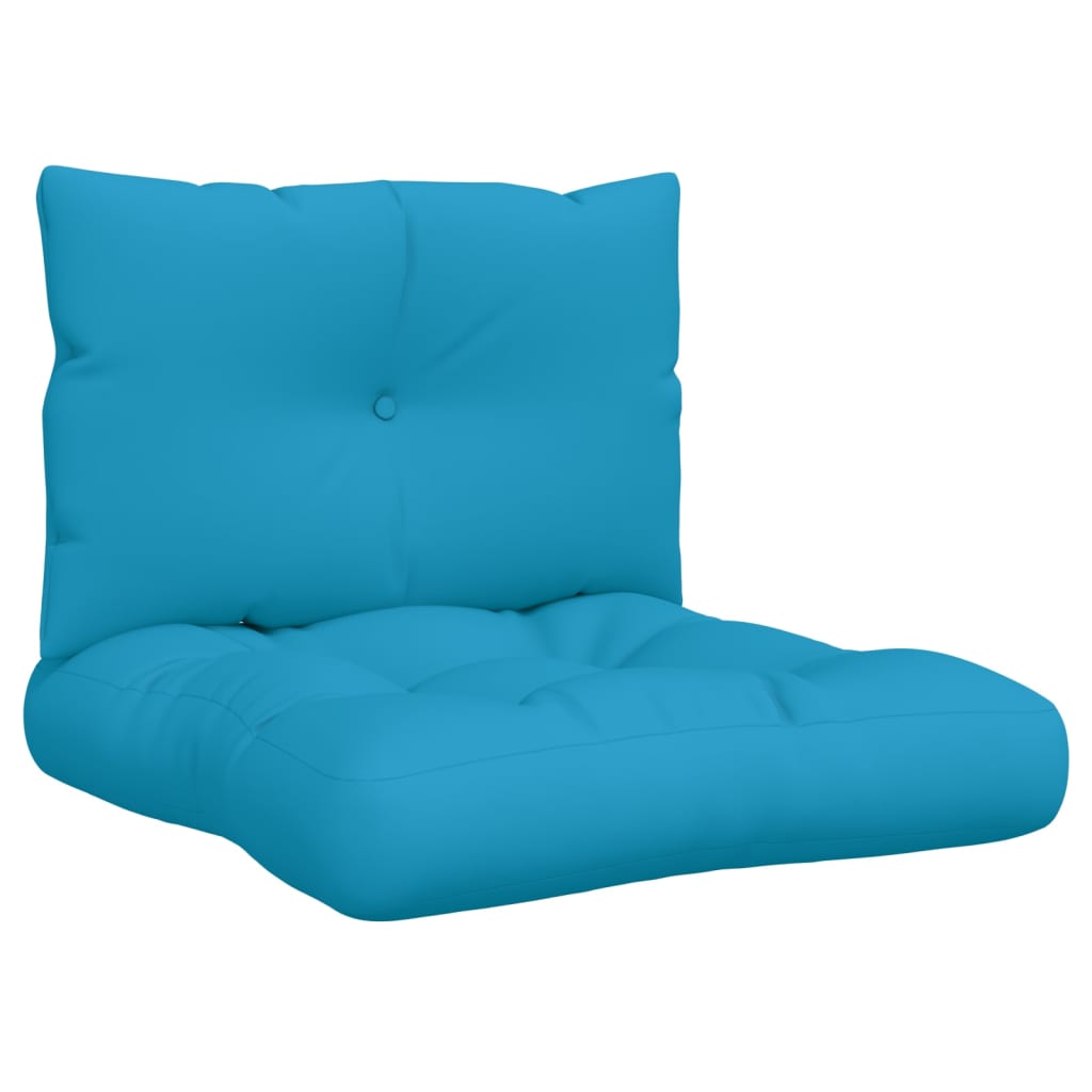 Cuscini da pallet Vidaxl 2 St tessuto azzurro