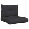 Vidaxl Pallet Cushions 2 St tessuto nero