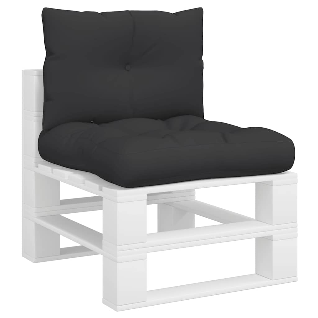 Vidaxl Pallet Cushions 2 St tessuto nero