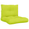Vidaxl Pallet Cushions 2 St tessuto verde brillante