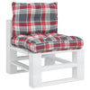 Cuscini da pallet Vidaxl 2 ST tessuto diamante rosso rosso