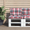 Cuscini da pallet Vidaxl 2 ST tessuto diamante rosso rosso