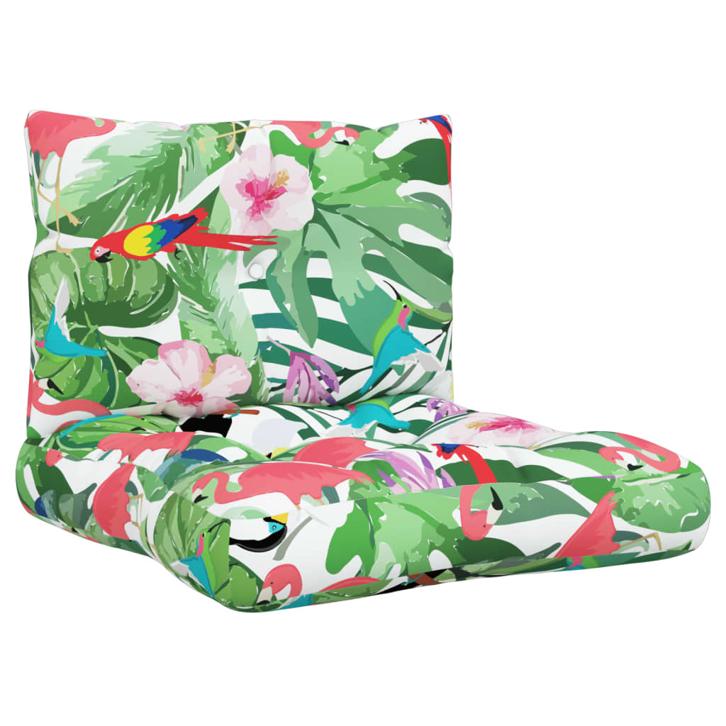 Vidaxl Pallet Cushions 2 St Oxford Fabric multilorato