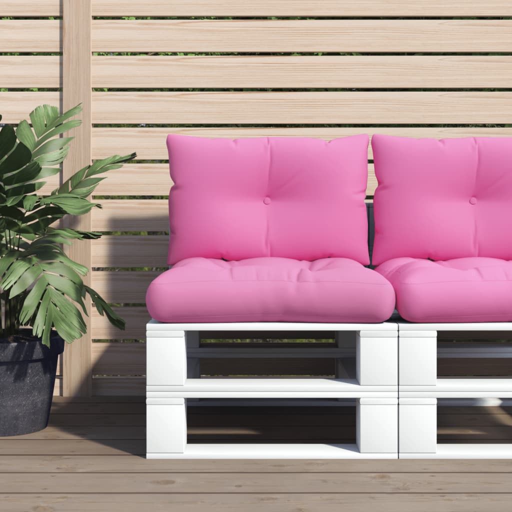 Vidaxl Pallet Cushions 2 St Oxford Fabric Pink