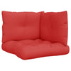 Cuscini da pallet Vidaxl 3 ST tessuto rosso