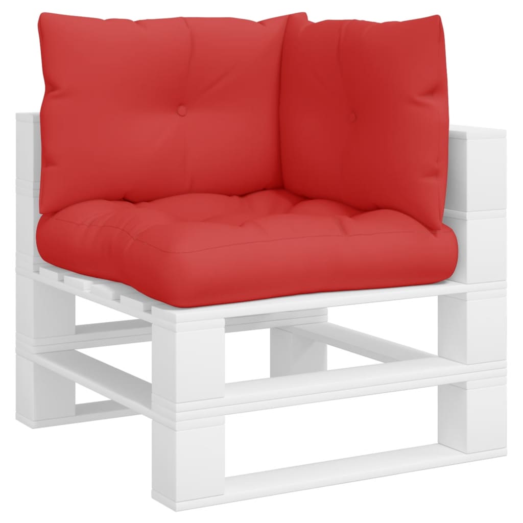 Cuscini da pallet Vidaxl 3 ST tessuto rosso