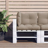 Vidaxl palletkussens 3 st stof taupe