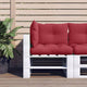 Vidaxl pallet cuscini 3 st tessuto vino rosso
