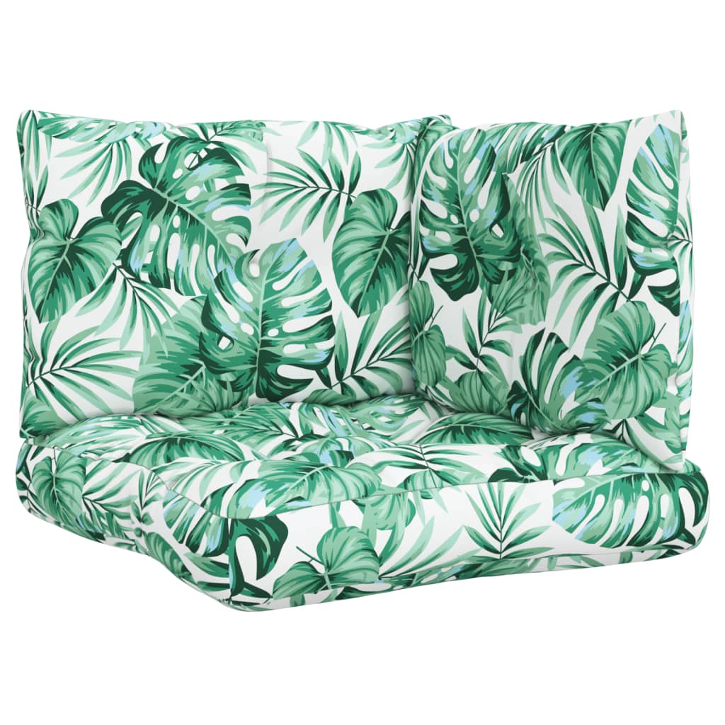 Cuscini da pallet Vidaxl 3 ST Fabric Leaf Modello