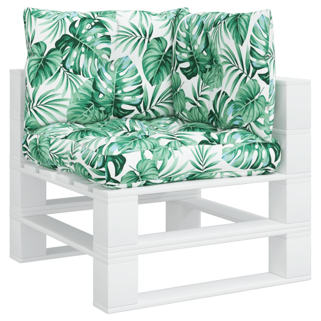 Cuscini da pallet Vidaxl 3 ST Fabric Leaf Modello