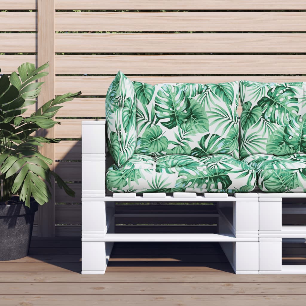 Cuscini da pallet Vidaxl 3 ST Fabric Leaf Modello