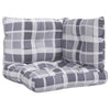 Cuscini da pallet Vidaxl 3 ST tessuto diamante grigio