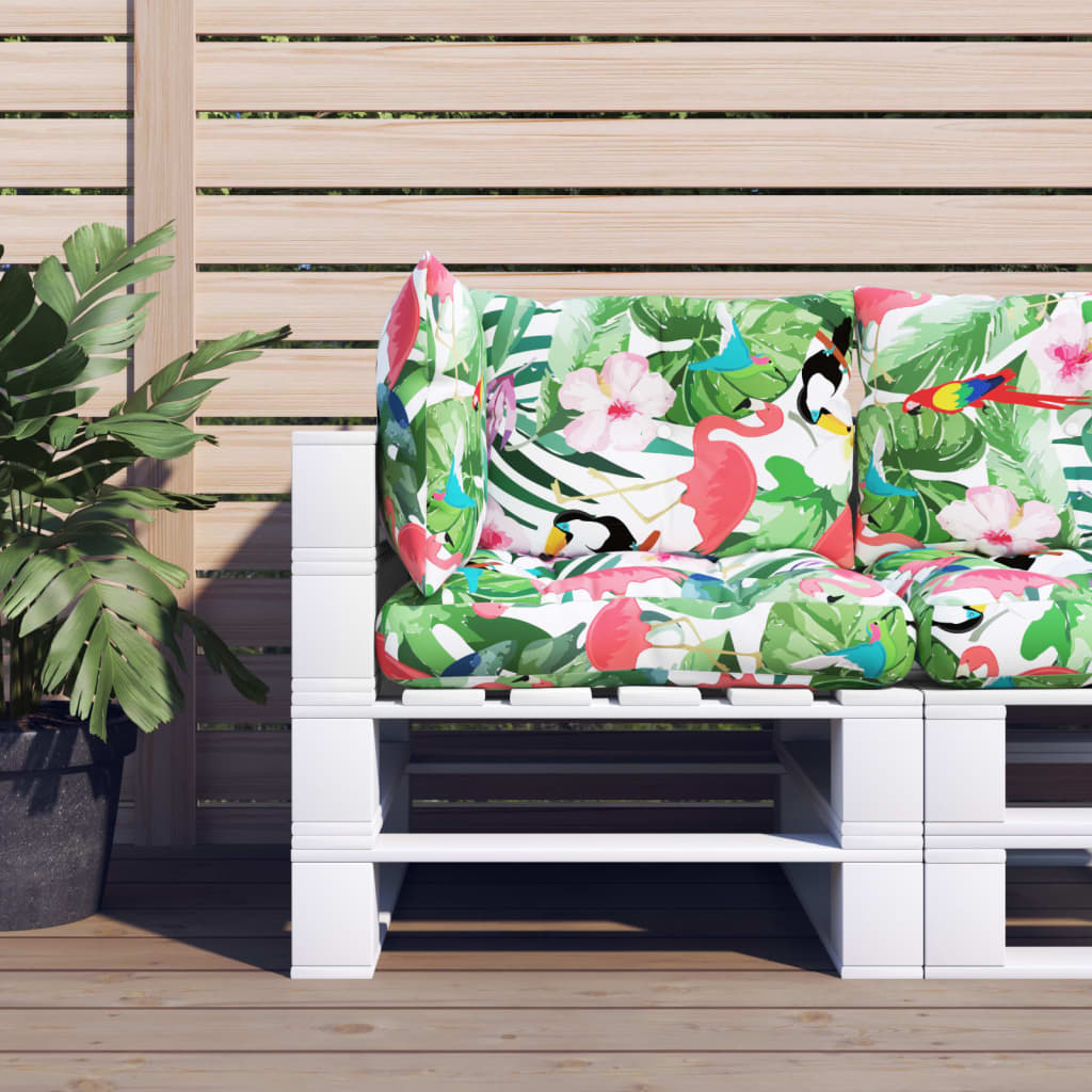 Vidaxl Pallet Cushions 3 St Oxford Fabric multilorato