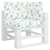 Cuscini di pallet Vidaxl 3 ST Modello fogliare Oxford tessuto