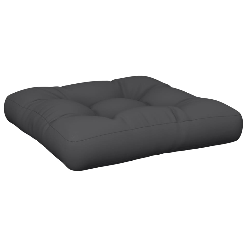 VidaXL cojín palet 60x61,5x10 cm tela negro