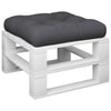 Cuscino per pallet VidaXL 60x61,5x10 cm tessuto nero