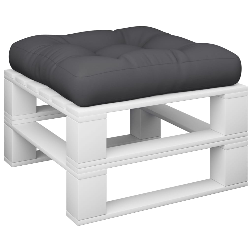 VidaXL cojín palet 60x61,5x10 cm tela negro