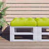 Tessuto cuscino Vidaxl Verde trasparente