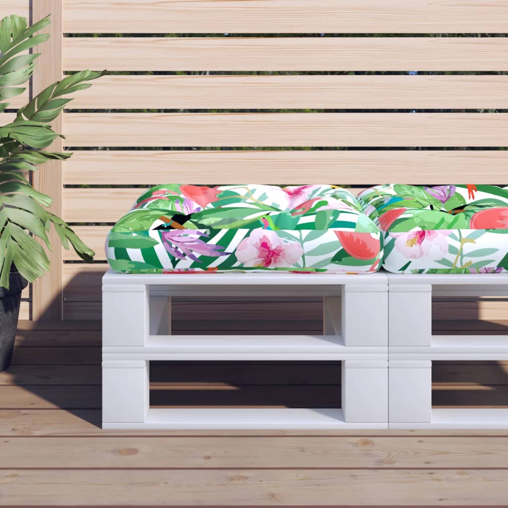 Vidaxl Pallet Cuscino 60x61.5x10 cm Fabric oxford multi -colorato