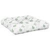 Vidaxl Pallet Cushion 60x61.5x10 cm Patrón de hojas Oxford Fabric