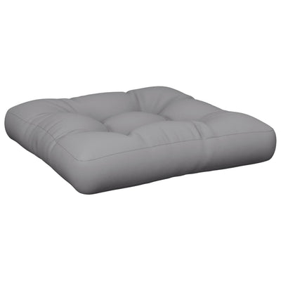 Vidaxl Pallet Cushion 58x58x10 cm de tela gris
