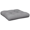 Vidaxl Pallet Cuscino 58x58x10 cm Fassoso grigio