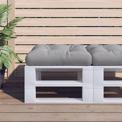 Vidaxl Pallet Cushion 58x58x10 cm de tela gris