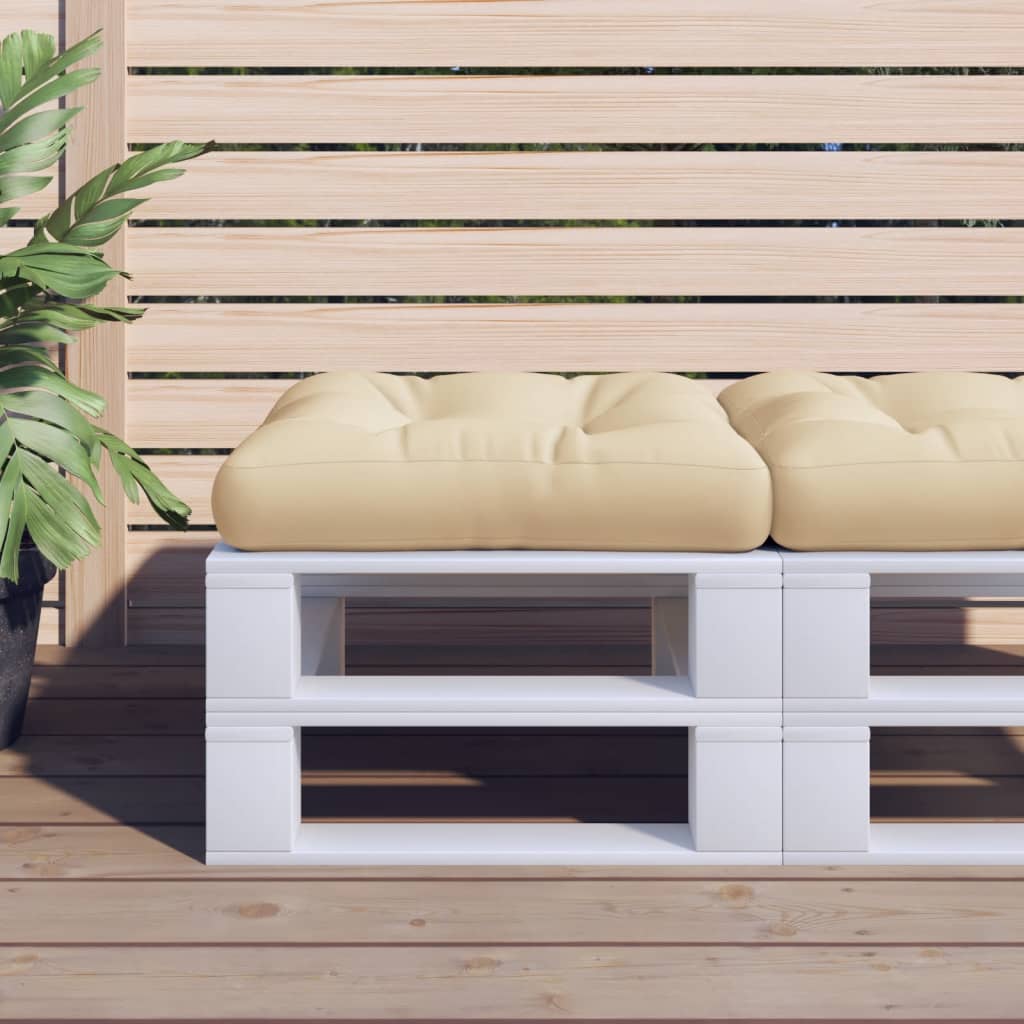 Cuscino Vidaxl pallet 58x58x10 cm Fassoso beige