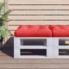 Vidaxl Pallet Cuscino 58x58x10 cm Red rosso