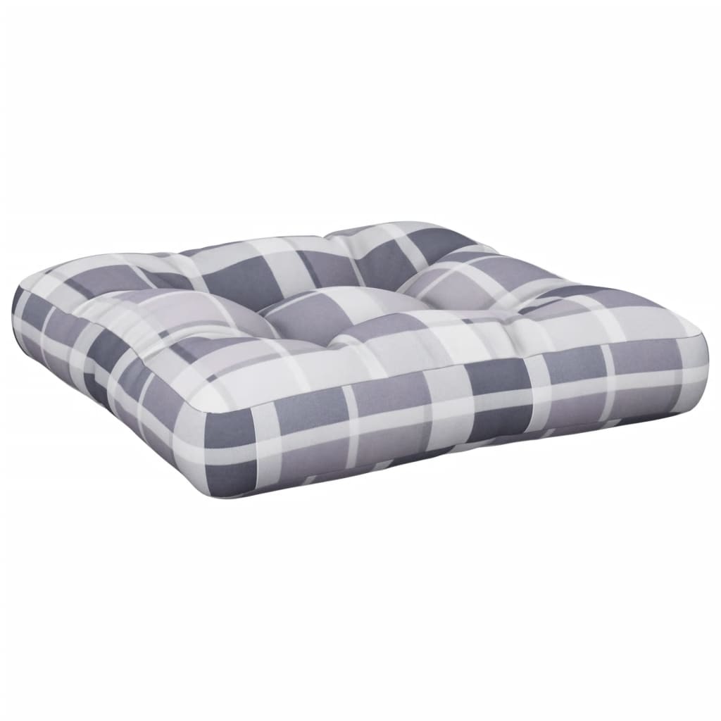 Cuscino Vidaxl pallet 58x58x10 cm Modello di controllo grigio