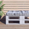 Cuscino Vidaxl pallet 58x58x10 cm Modello di controllo grigio