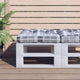 Cuscino Vidaxl pallet 58x58x10 cm Modello di controllo grigio