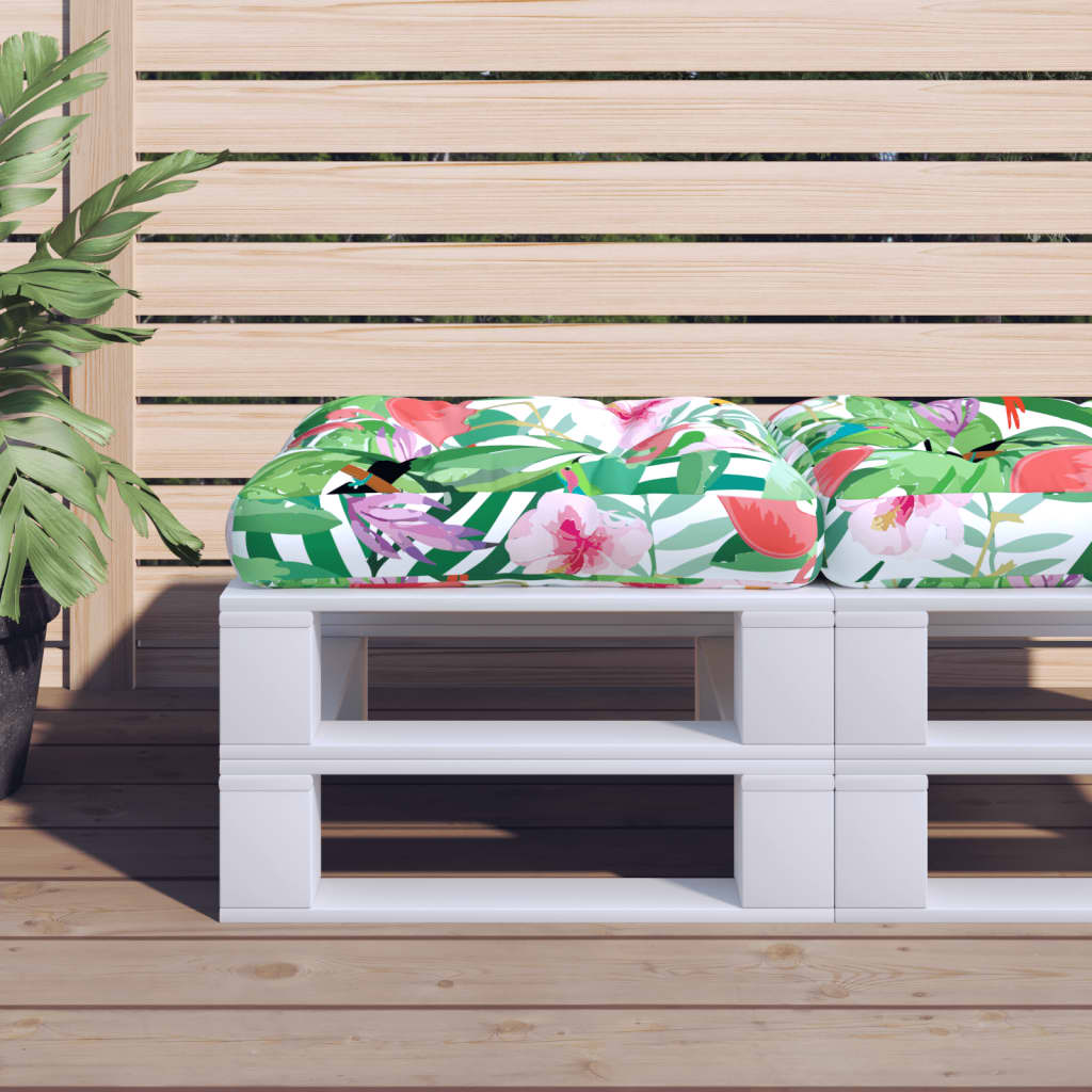 Vidaxl Pallet Cuscino 58x58x10 cm Fabric oxford multi -colorato