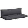 Cojines de palet Vidaxl 2 st tela antracita