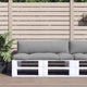 Cuscini da pallet Vidaxl 2 St tessuto grigio