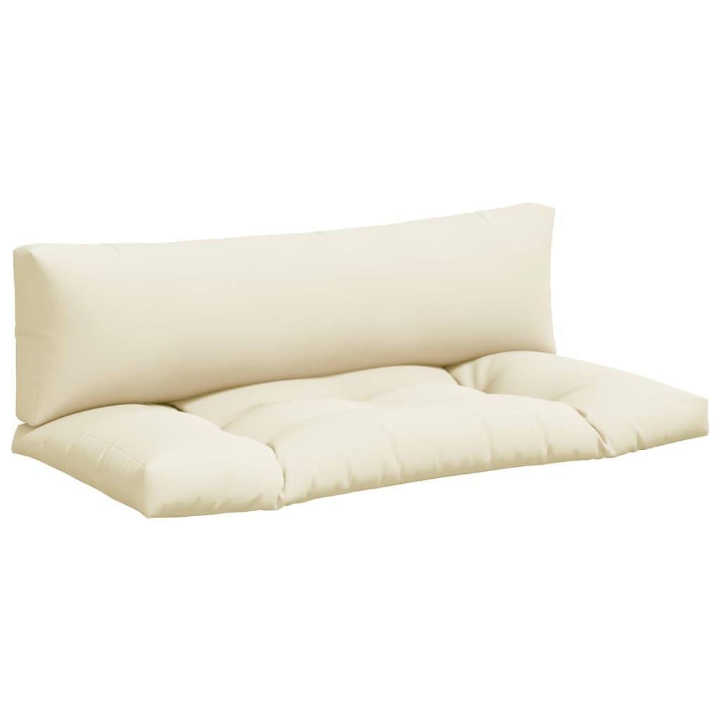 Vidaxl Pallet Cushions 2 St Fabric Crème -Colored